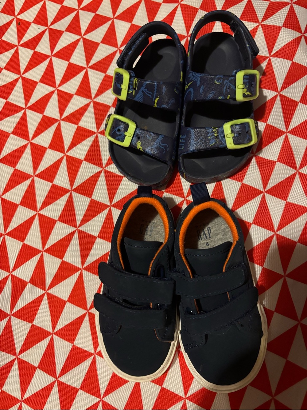 Boys 5/6 sandals and sneakers